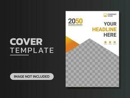 Creative corporate book cover design vector