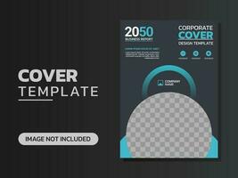 Creative corporate book cover design vector