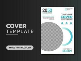 Creative corporate book cover design vector