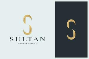 elegant simple minimal luxury letter s logo design vector