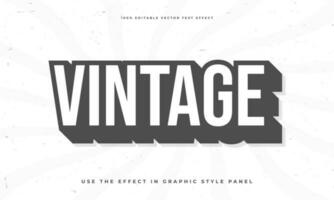 vintage retro grunge texture style editable colorful vector text effect alphabet font typography