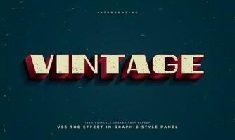 grunge vintage retro editable vector text effect alphabet font typography typeface