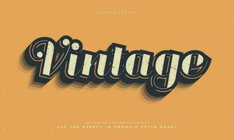 grunge vintage retro editable vector text effect alphabet font typography typeface