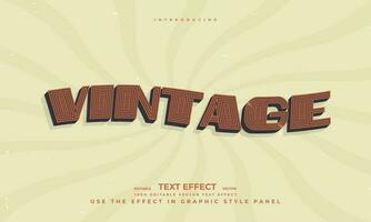 vintage retro grunge texture style editable colorful vector text effect alphabet font typography