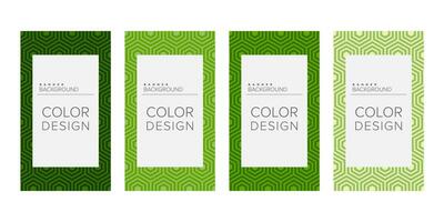 Background banner geometric line color design vector, vertical banner set vector