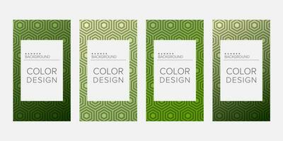 Background banner geometric line color design vector, vertical banner set vector