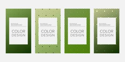 Background banner geometric line color design vector, vertical banner set vector