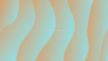 Abstract background banner wave gradient color design vector