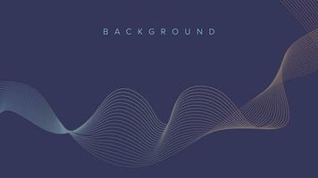 Abstract background banner wave line color design vector