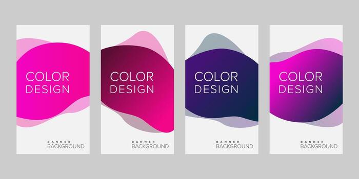 resumen antecedentes bandera degradado línea color diseño vector, vertical bandera conjunto vector