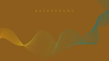 Abstract background banner wave line color design vector