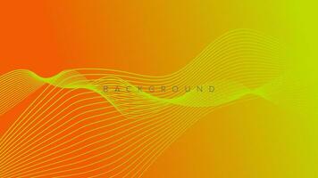 Abstract background banner wave line color design vector