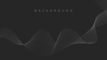 Abstract background banner wave line color design vector