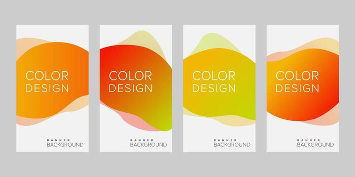 resumen antecedentes bandera degradado línea color diseño vector, vertical bandera conjunto vector