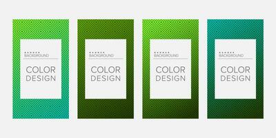 Background banner geometric line gradient color design vector, vertical banner set vector