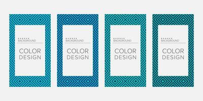 Background banner geometric line color design vector, vertical banner set vector