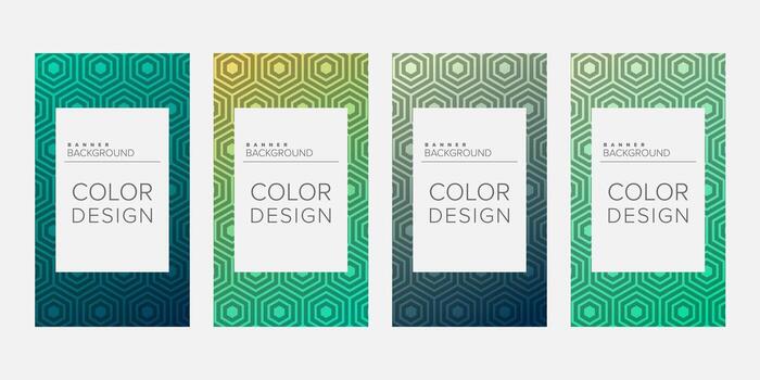 antecedentes bandera geométrico línea degradado color diseño vector, vertical bandera conjunto vector