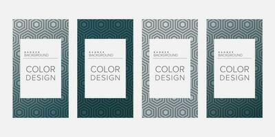 Background banner geometric line gradient color design vector, vertical banner set vector