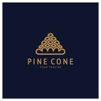 abstract simple pinecone logo design,for business,badge,emblem,pine plantation,pine wood industry,yoga,spa,vector vector