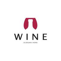 Wine logo design template.vector illustration of icon-vector vector