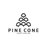 abstract simple pinecone logo design,for business,badge,emblem,pine plantation,pine wood industry,yoga,spa,vector vector