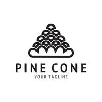 abstract simple pinecone logo design,for business,badge,emblem,pine plantation,pine wood industry,yoga,spa,vector vector