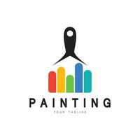 Paint Logo Template vector icon