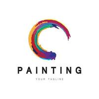 Paint Logo Template vector icon