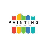 Paint Logo Template vector icon