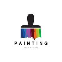 Paint Logo Template vector icon