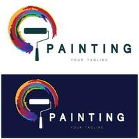 Paint Logo Template vector icon