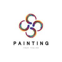 Paint Logo Template vector icon