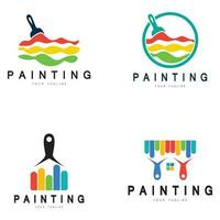 Paint Logo Template vector icon