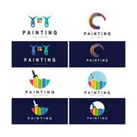 Paint Logo Template vector icon