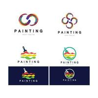 Paint Logo Template vector icon