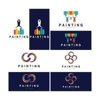 Paint Logo Template vector icon