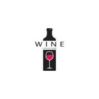 Wine logo design template.vector illustration of icon-vector vector