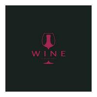 Wine logo design template.vector illustration of icon-vector vector