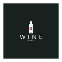 Wine logo design template.vector illustration of icon-vector vector