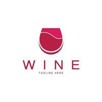 Wine logo design template.vector illustration of icon-vector vector