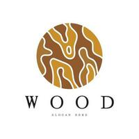 wood logo template icon illustration design vector, used for wood factories, wood plantations, log processing, wood furniture, wood warehouses with a modern minimalist concept vector