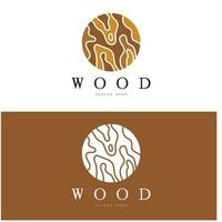 wood logo template icon illustration design vector, used for wood factories, wood plantations, log processing, wood furniture, wood warehouses with a modern minimalist concept vector