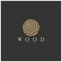 wood logo template icon illustration design vector, used for wood factories, wood plantations, log processing, wood furniture, wood warehouses with a modern minimalist concept vector