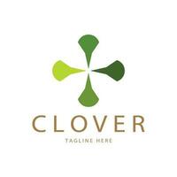 logo design inspiration icon illustration template vector clover or moringa leaves, for natural product design, health, medicine, clover and moringa agriculture, medicinal capsules