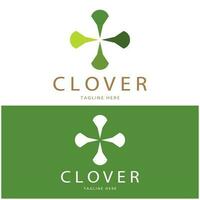 logo design inspiration icon illustration template vector clover or moringa leaves, for natural product design, health, medicine, clover and moringa agriculture, medicinal capsules