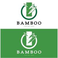 Bamboo Logo Template vector icon illustration design