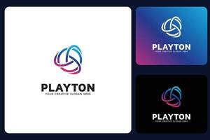 Play Button Logo Design Template vector