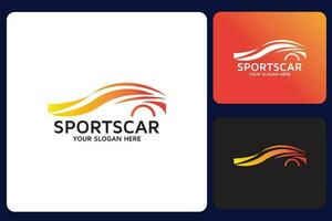 Sports Car Logo Design Template vector