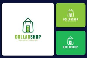 dólar tienda logo diseño modelo vector