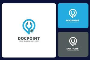 Doctor Point Logo Design Template vector